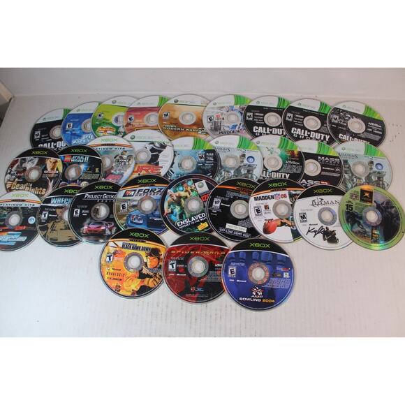 30 game lot/bundle: Microsoft XBox + Xbox 360 game discs - not tested LG3 - Picture 1 of 7
